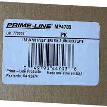 Load image into Gallery viewer, A6960,  8"x34" & 6"x34" Brite Brass on Aluminum Door Kick Plate MP4618A MP4703 .C10 &