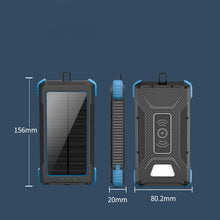 Load image into Gallery viewer, A8026, Solar Charger Waterproof Power Bank 10000mAh with LED Light