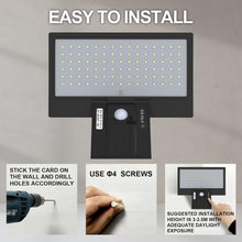 Load image into Gallery viewer, A6609 ,Solar Outdoor Wall Lights with Motion Sensor,2600mAh, 90 LEDs &