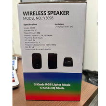 Load image into Gallery viewer, A1078, Bluetooth Wireless Speaker with RGB Lights 8"(Y309B)  .C24. &