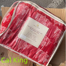 Load image into Gallery viewer, A6255 ,4 pcs Velvet Plush Bed Sheet Set With Sherpa Hem, CA King, King & Queen Size &