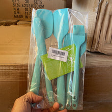 Load image into Gallery viewer, A6135, Kitchen Silicone with Stainless Steel Spatulas, 6 set (Mixed Color) &