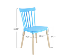 Load image into Gallery viewer, A6176，  Armless Modern Plastic Chairs with Wood Legs for Living
