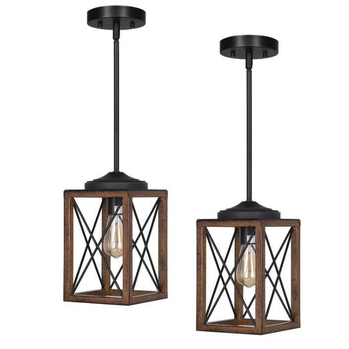 A6802，2 Pack Farmhouse Pendant Light