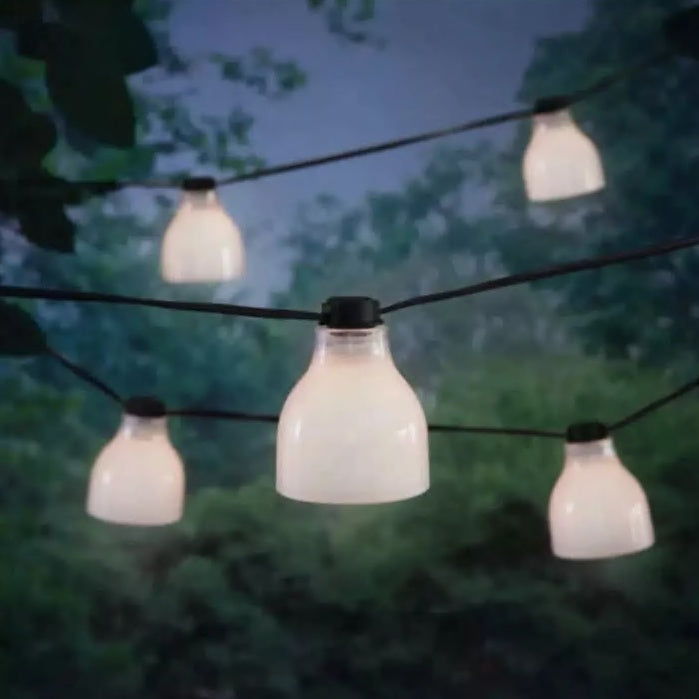 A6048 ，String lights 10ft 8 bulbs with glass shades & – HCP WHOLESALE