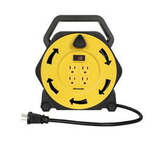 Load image into Gallery viewer, A6825, 25ft Extension Cord with Storage Reel 4 Outlets
