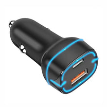 Load image into Gallery viewer, A8018, Car Charger, Type-C + USB A
