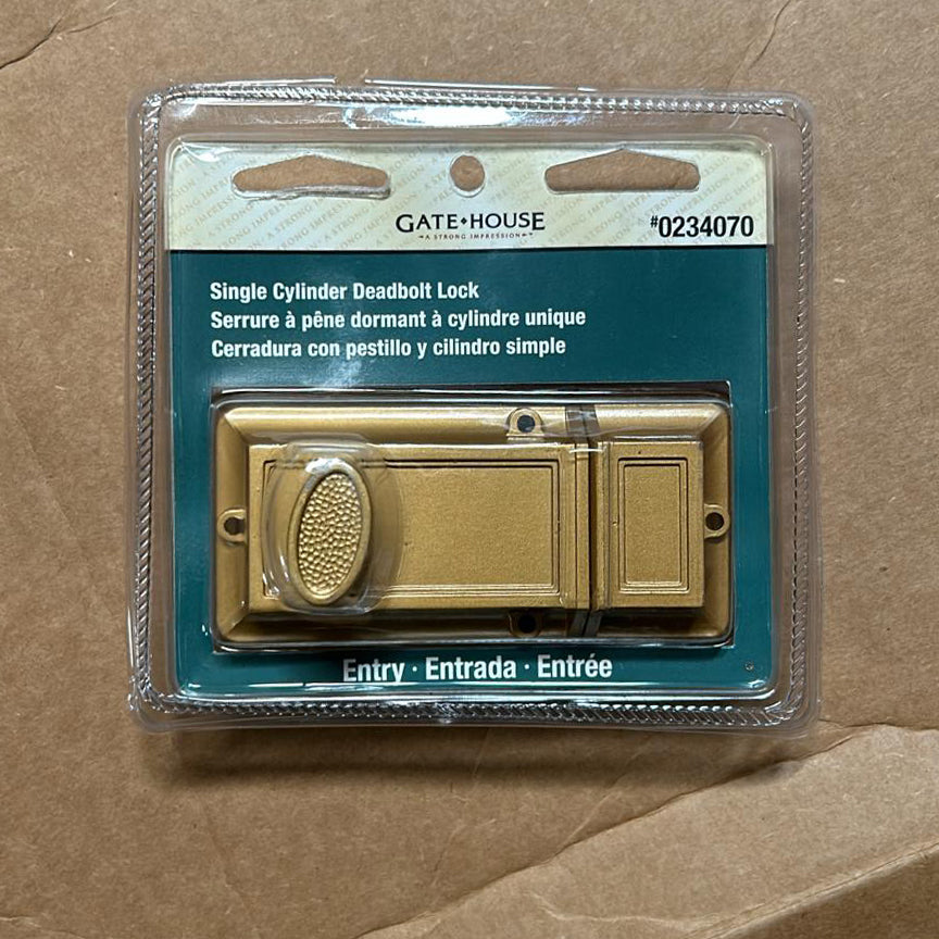 A6196,Single Cylinder Deadboit Lock #0234070 U9956-L & – HCP WHOLESALE