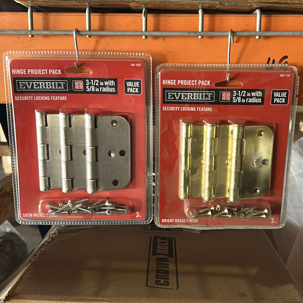A7036, Security 3 pack Door Hinges 3.5