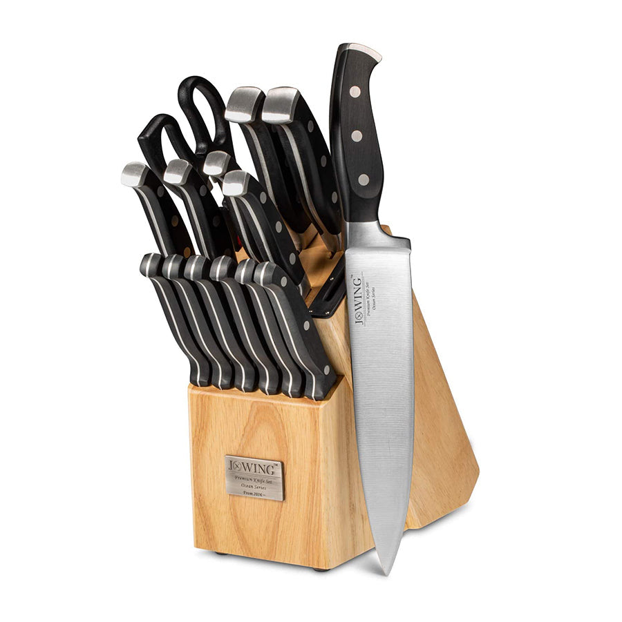A6033, Premium 15-Piece German High Carbon Stainless Steel Knife set    @