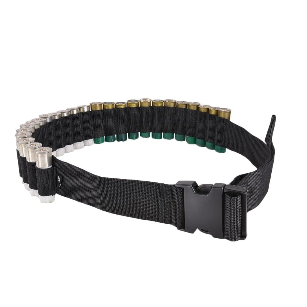 A6962, Shotgun Shell Belt Holder,Holds 27 Shells Mixed Color ( Black Tan & Green) &