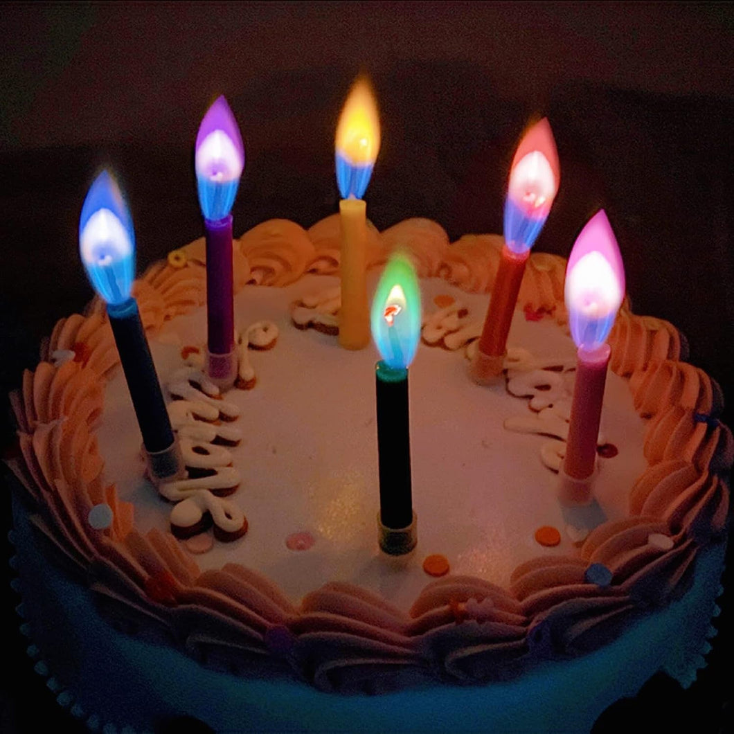 A6093, Birthday Cake Candle  6 count