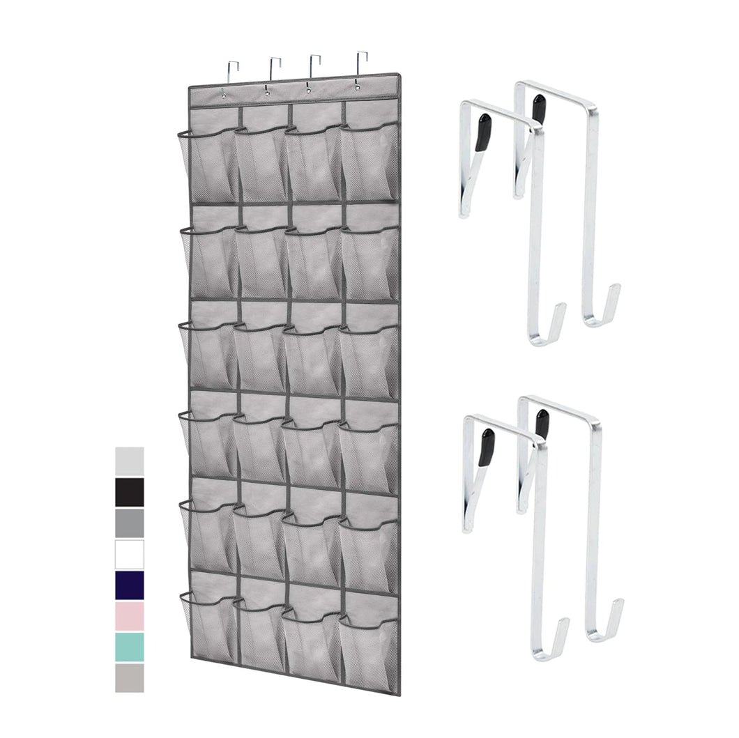 A1093 ,Door Hanging Bag, 24 Pocket Over the Door Shoe Organizer