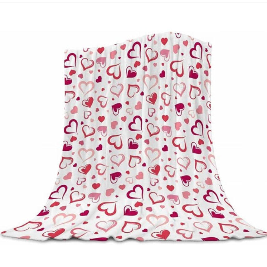 A6263,Valentine's Day Throw Blanket for Girls