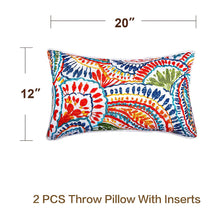 Load image into Gallery viewer, A1050, Outdoor Indoor Lumbar Pillows,Waterproof Throw Pillows Mixed Color &amp;
