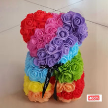 Load image into Gallery viewer, A8124,Rose Bear with Gift Box  and Light
