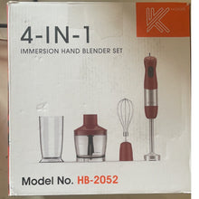 Load image into Gallery viewer, A6159 ,4 in 1 Immersion Hand Blender Set
