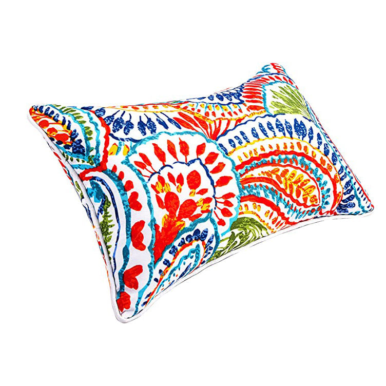 A1050, Outdoor Indoor Lumbar Pillows,Waterproof Throw Pillows Mixed Color &