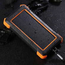 Load image into Gallery viewer, A8026, Solar Charger Waterproof Power Bank 10000mAh with LED Light
