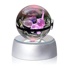 Load image into Gallery viewer, A6794,3D Crystal Ball Eevee LED Color Light With gift box    &amp;
