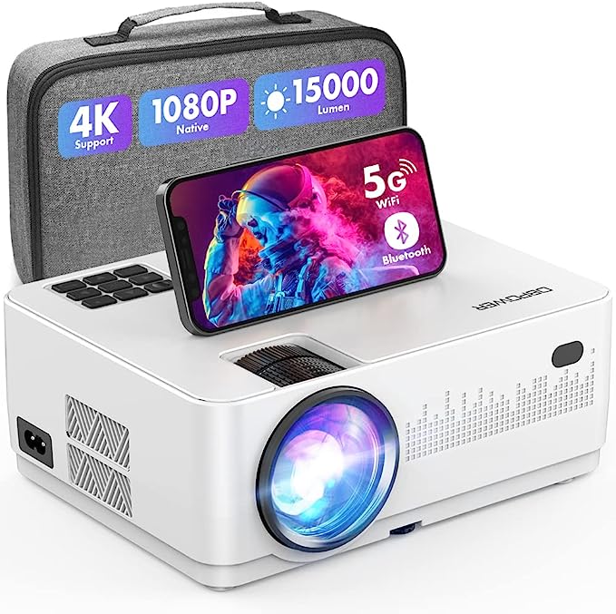 A6130  ，5G WiFi Bluetooth Projector 4K Supported, 300” Display    L23 & RD821 & C12 & H89 & SQ6