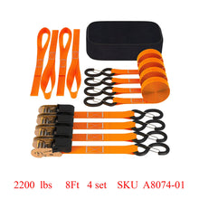 Load image into Gallery viewer, A8074, Ratchet Straps Tie Down Kit
