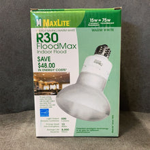 Load image into Gallery viewer, A6837，Light Bulbs 15w 690Lumens R30 Warm White
