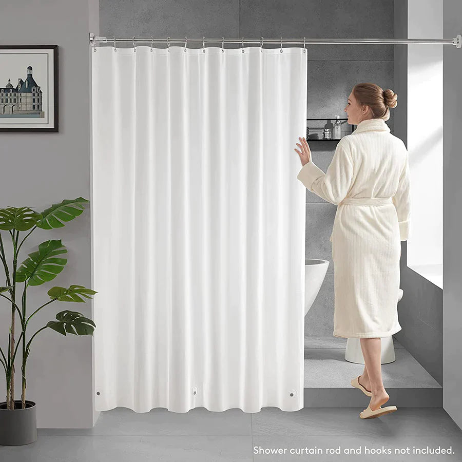 A0979, Bathroom White Shower Curtain Liner 72x72 PEVA 6G   @