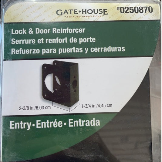 A6226 ,Thick Solid Brass Lock and Door Reinforcer(Single Pack)