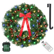 Load image into Gallery viewer, A6505，24&quot; Christmas Wreath for Front Door   @
