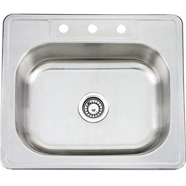 A6511，Drop-In  Stainless Steel Single Bowl  Kitchen Sink    @