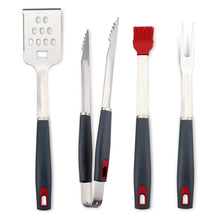 Load image into Gallery viewer, A6136, 4-Piece Stainless Steel Barbecue Grill Tools Set @
