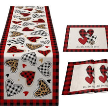 Load image into Gallery viewer, A6266, Valentines Day Table Runner 3pcs
