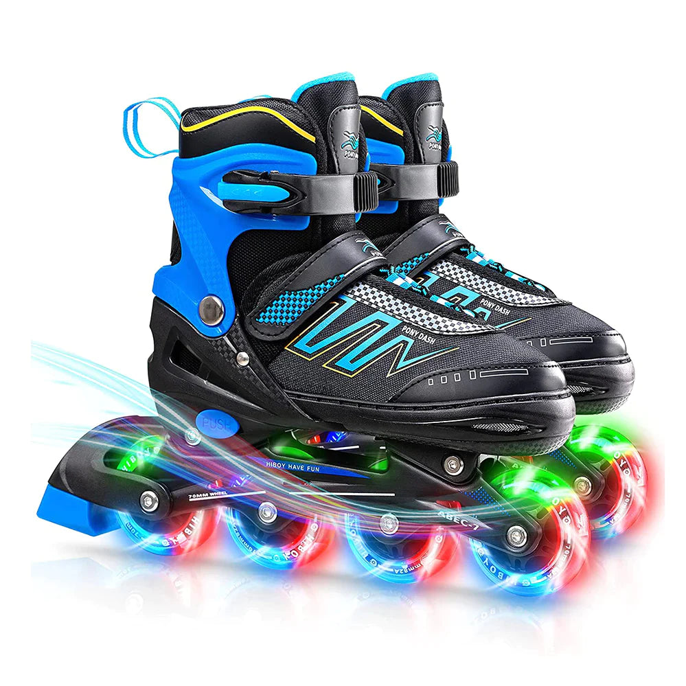 A0850,, Adjustable Inline Skates with All Light up Wheels @