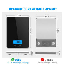 Load image into Gallery viewer, A0554, Food Scale, 33lb/15Kg Digital Kitchen Scale     @ #
