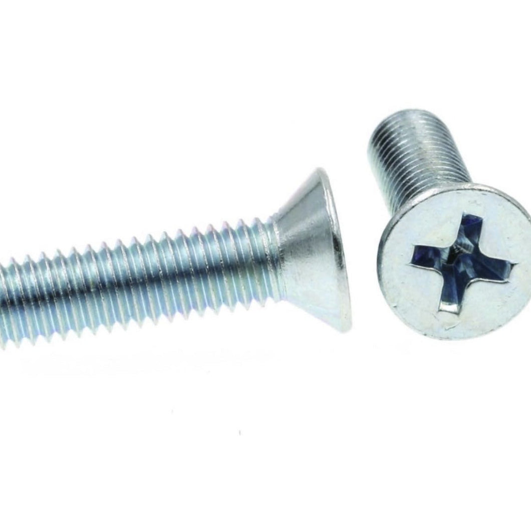 A6233, Phillips Screws, #10-32 X 3/4 Inch, Galvanized Steel, Pack of 75