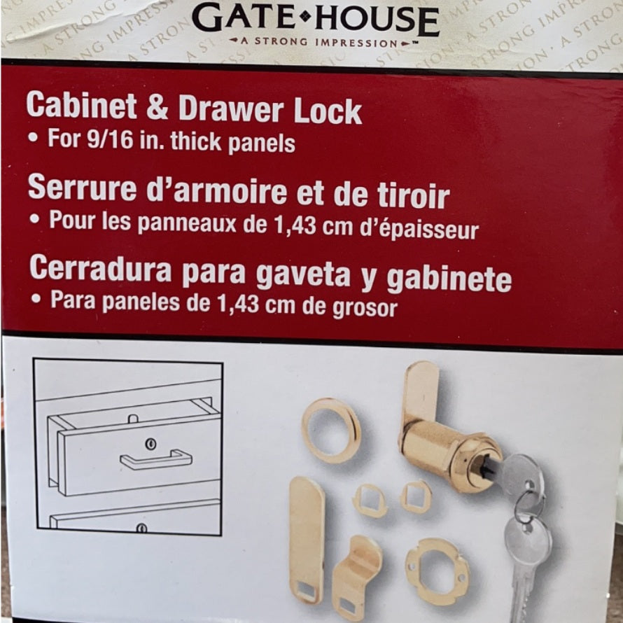 A6219 , U 9953 Drawer and Cabinet Lock (1 Kit)