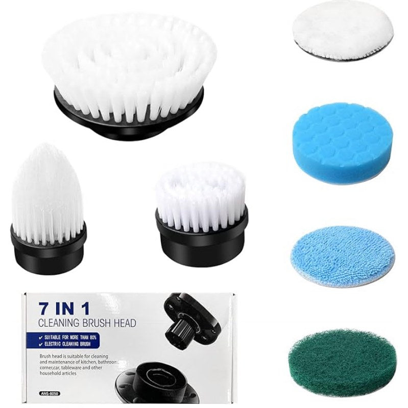 A6307,7 PCS  Multipurpose Cleaning Brush Heads