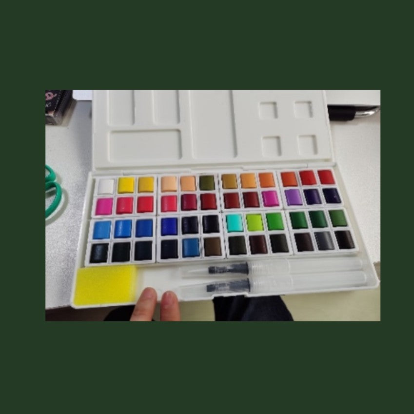 A6116, 48 colors solid watercolor set