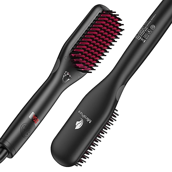 A6170，Hair Straightener Brush with Ionic Generator  HC009 #