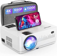 Load image into Gallery viewer, A6130  ，5G WiFi Bluetooth Projector 4K Supported, 300” Display    L23 &amp; RD821 &amp; C12 &amp; H89 &amp; SQ6    @ #
