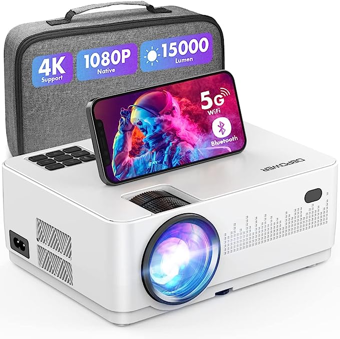A6130  ，5G WiFi Bluetooth Projector 4K Supported, 300” Display    L23 & RD821 & C12 & H89 & SQ6    @ #