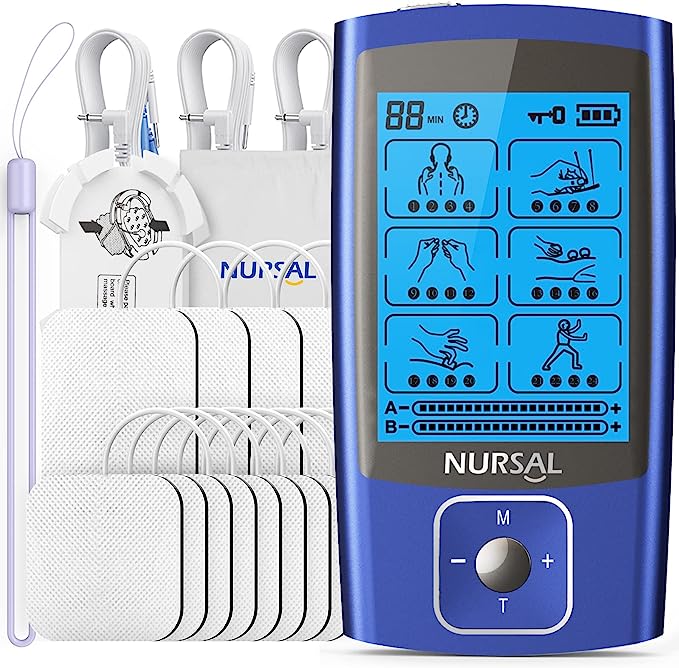 A6163， TENS EMS Unit Muscle Stimulator for Pain Relief Therapy AS1080