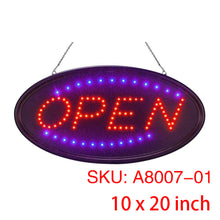 Load image into Gallery viewer, A8007, LED Open Sign 10x20inch, 3 Kinds   @
