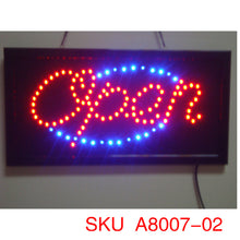 Carregar imagem no visualizador da galeria, A8007, LED Open Sign 10x20inch, 3 Kinds
